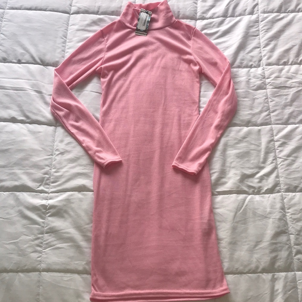 Bodycon turtle neck dress